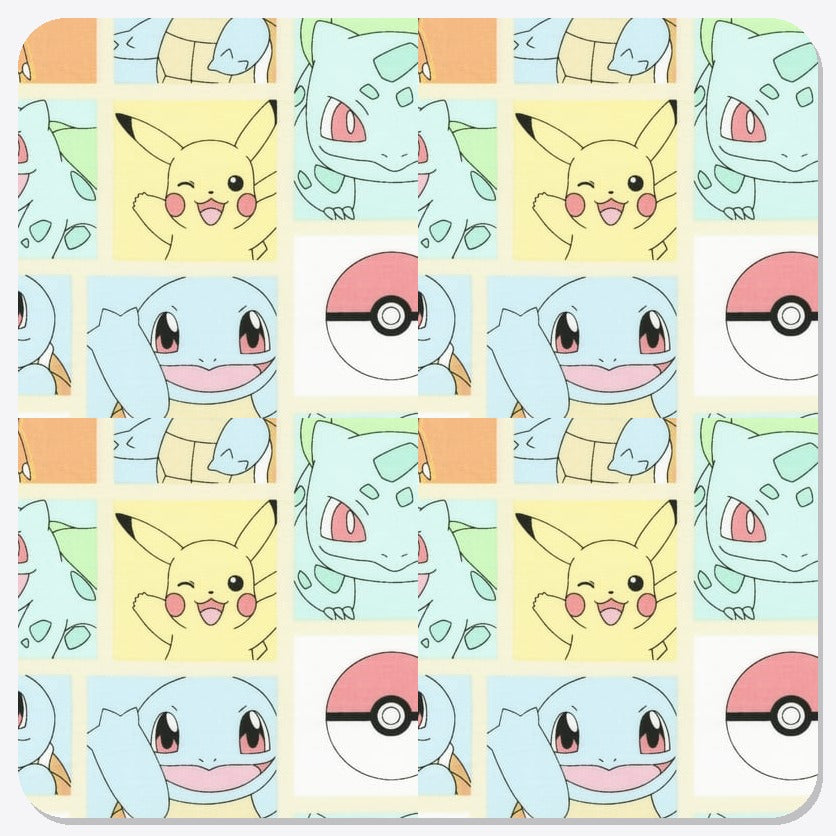 Pokémon Pastel Blocks Microwave Corn Heat Bag - fabric composite