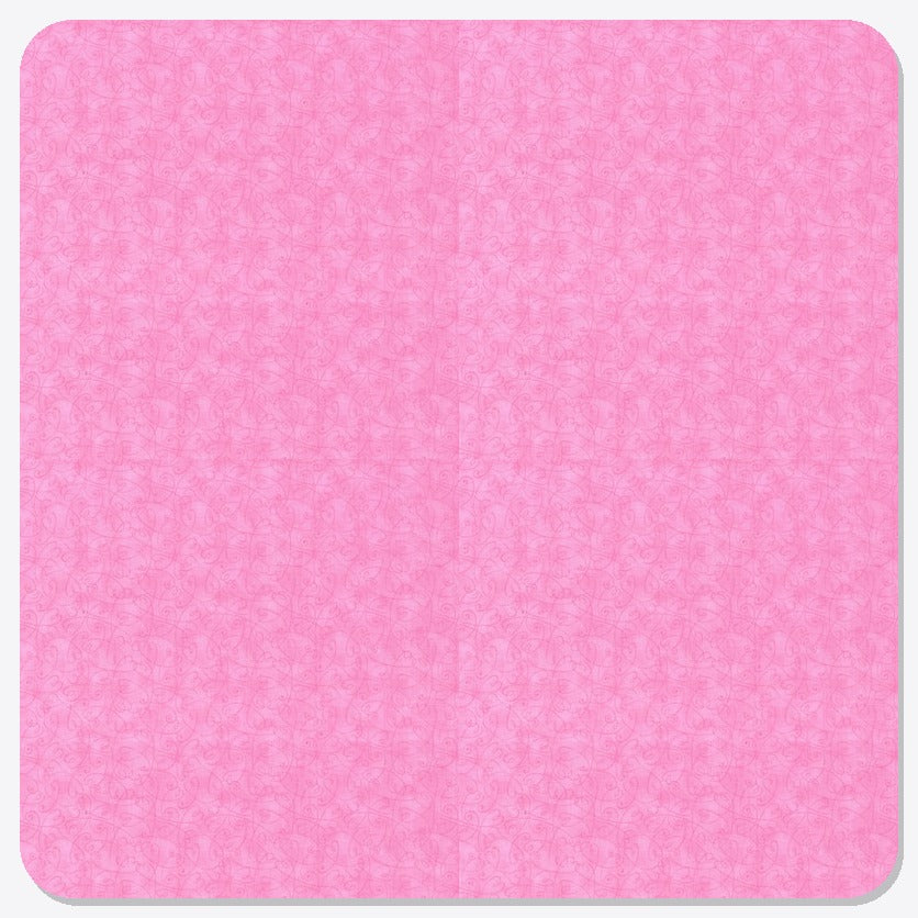 Pink Hearts Tonal Swirl Cotton Shopper Bag - fabric composite