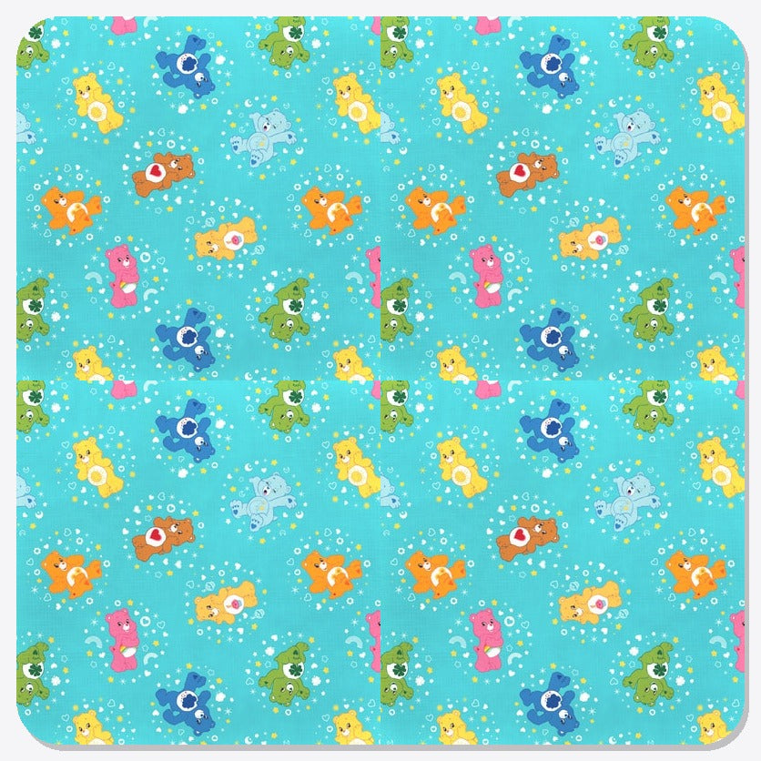 Care Bears Turquoise Belly Badge Square Microwave Corn Bag - fabric composite