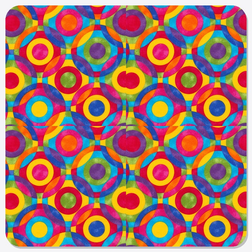 Multicolor Geometric Circles Microwave Corn Bag Heat Pack - fabric composite