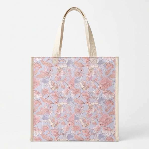 Disney Sketch Cinderella & Flowers Handmade Fabric Tote Bag - product photo