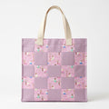 Fairy Tale Pink Quilted Cotton Tote Bag - product photo