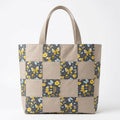 Buzz on the Wing Tote Bag - Sandstone & Bee Print Cotton - product photo