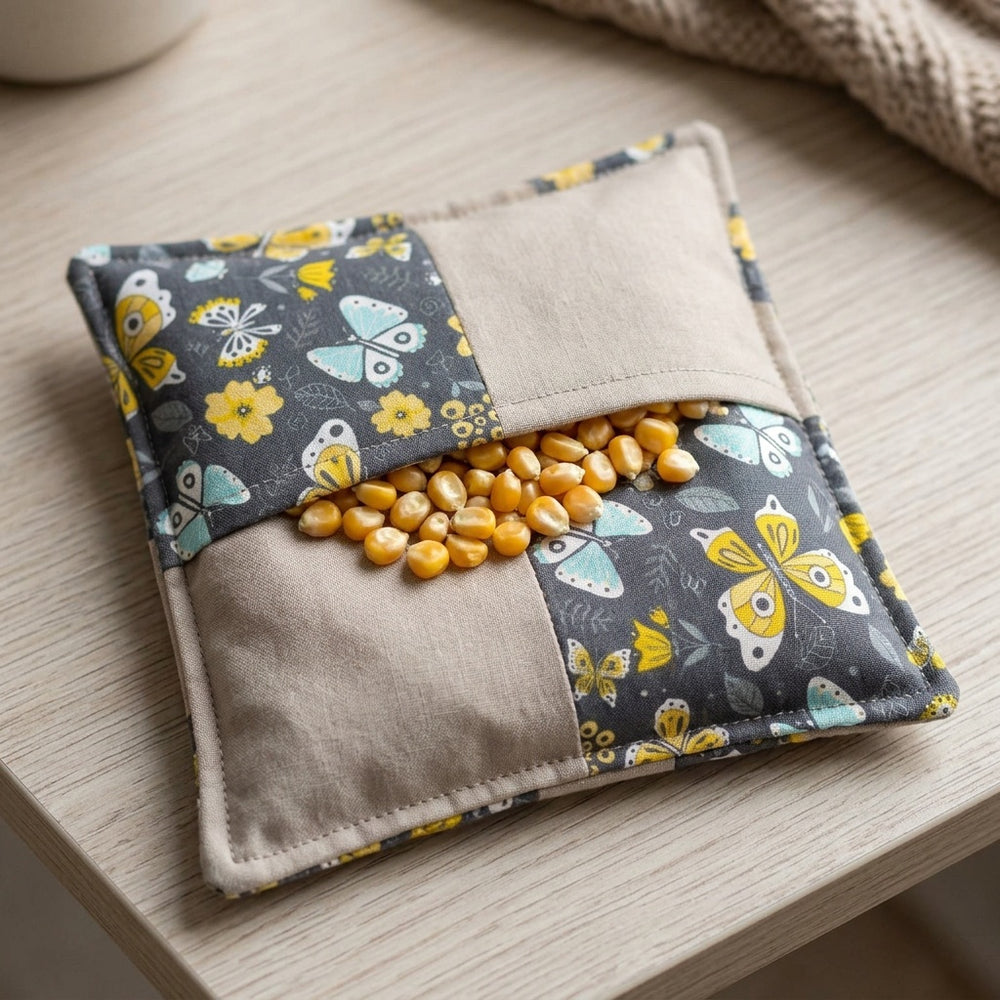 Bee Flutter Square Microwave Corn Heat Pack - product photo