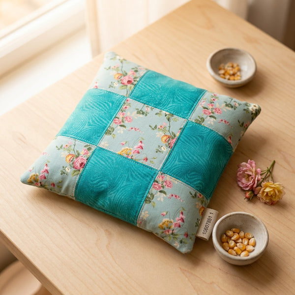 Teal Glitter Microwave Corn Heat Bag - product photo