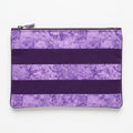 Lavender Dragonfly Zipper Pouch with Pansy Purple Lining - product photo