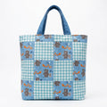 Blue Mountain Friends Flannel Shopper Bag with Gingham Accent - product photo