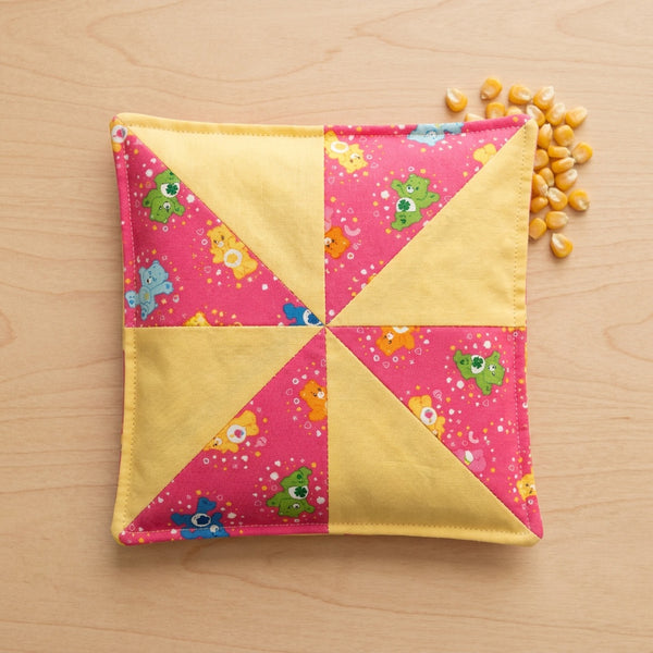 Care Bears Pink & Lemon Cotton Microwave Corn Heat Bag - product photo