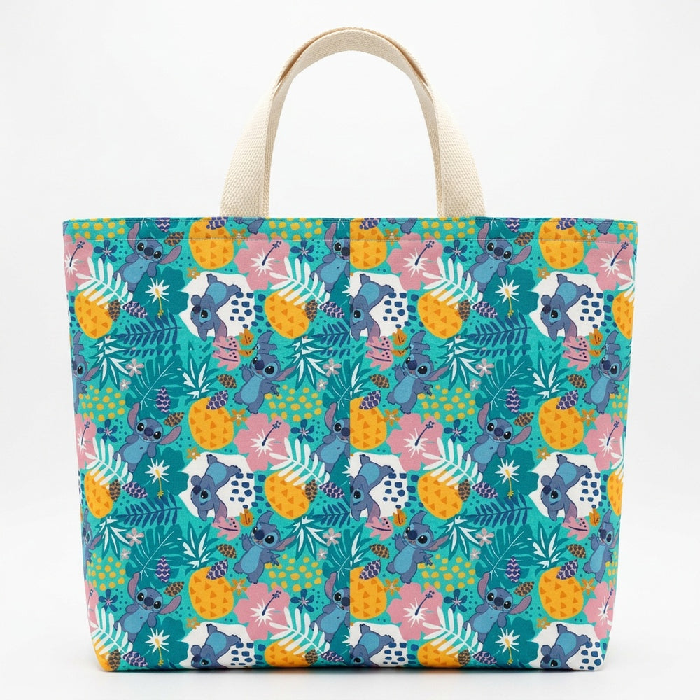 Disney Lilo & Stitch Jungle Handmade Cotton Tote Bag - product photo