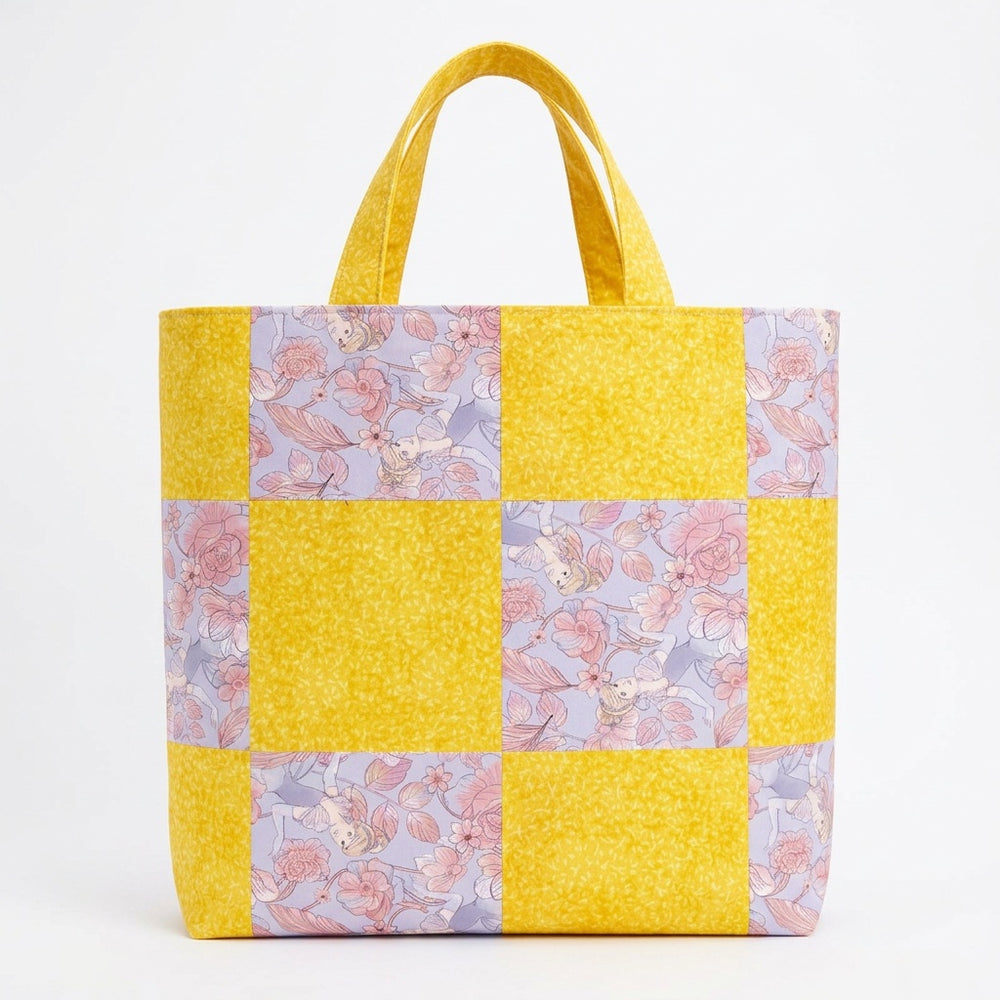 Disney Cinderella & Yellow Vines Handmade Fabric Shopper Bag - product photo