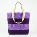 Lavender Dragonfly Handmade Cotton Tote Bag - product photo