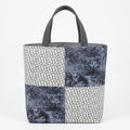 Meow White Cat Clusters Gray Texture Handmade Cotton Tote Bag - product photo