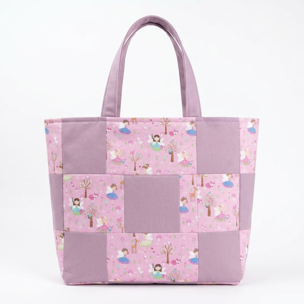 Fairy Garden Pink Handmade Cotton Shopper Bag - product photo